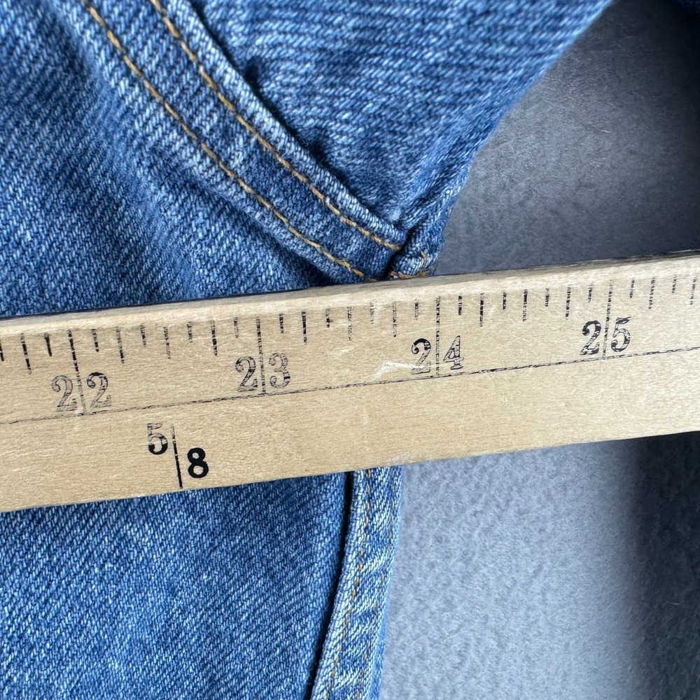 Vintage Levis Jacket Mens Large Blue Denim Trucker Late 80s Jean Made in USA - Picture 13 of 16